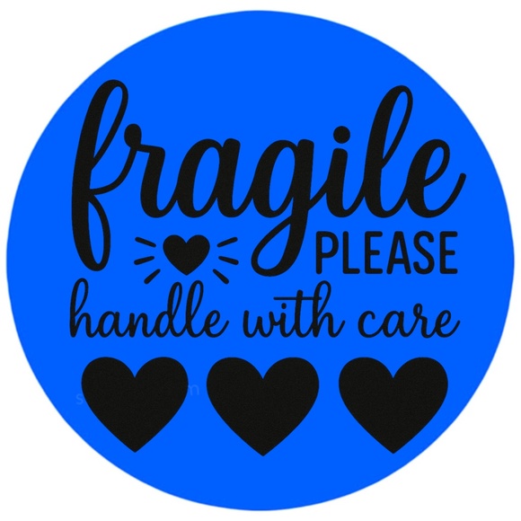 Fragile Handle With Care Stickers – 2" Round Labels – 100 PCS – 15 Color Options - Picture 5 of 15
